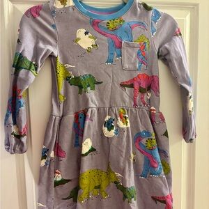 Mini Biden Girls Dinosaur Print Dress 6-7 years